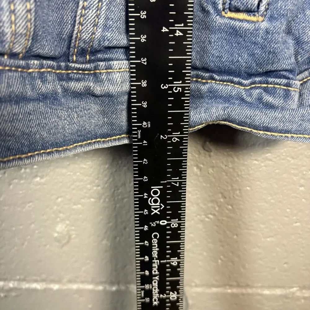 Old Navy Kids Denim Jacket Youth Large 10-12 Blue Trucker Button Front Stretch